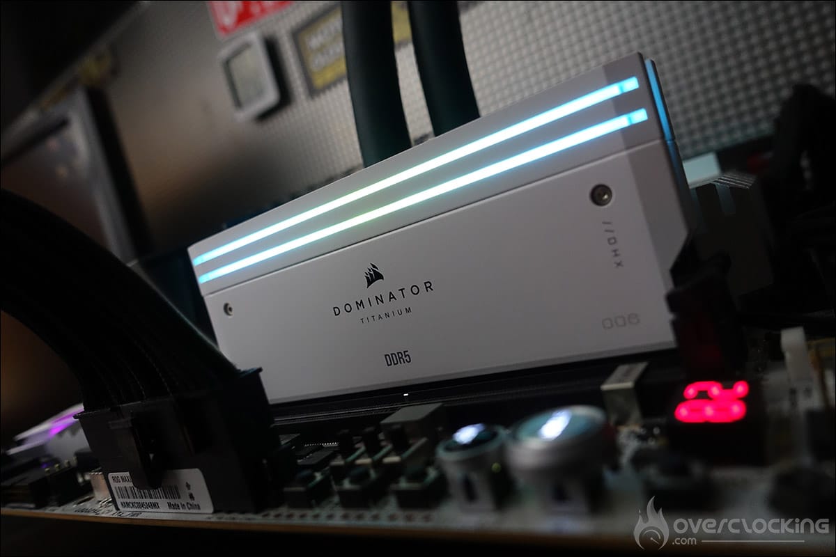 Le kit mémoire Corsair Dominator Titanium 7200 MT/s CL34 DDR5