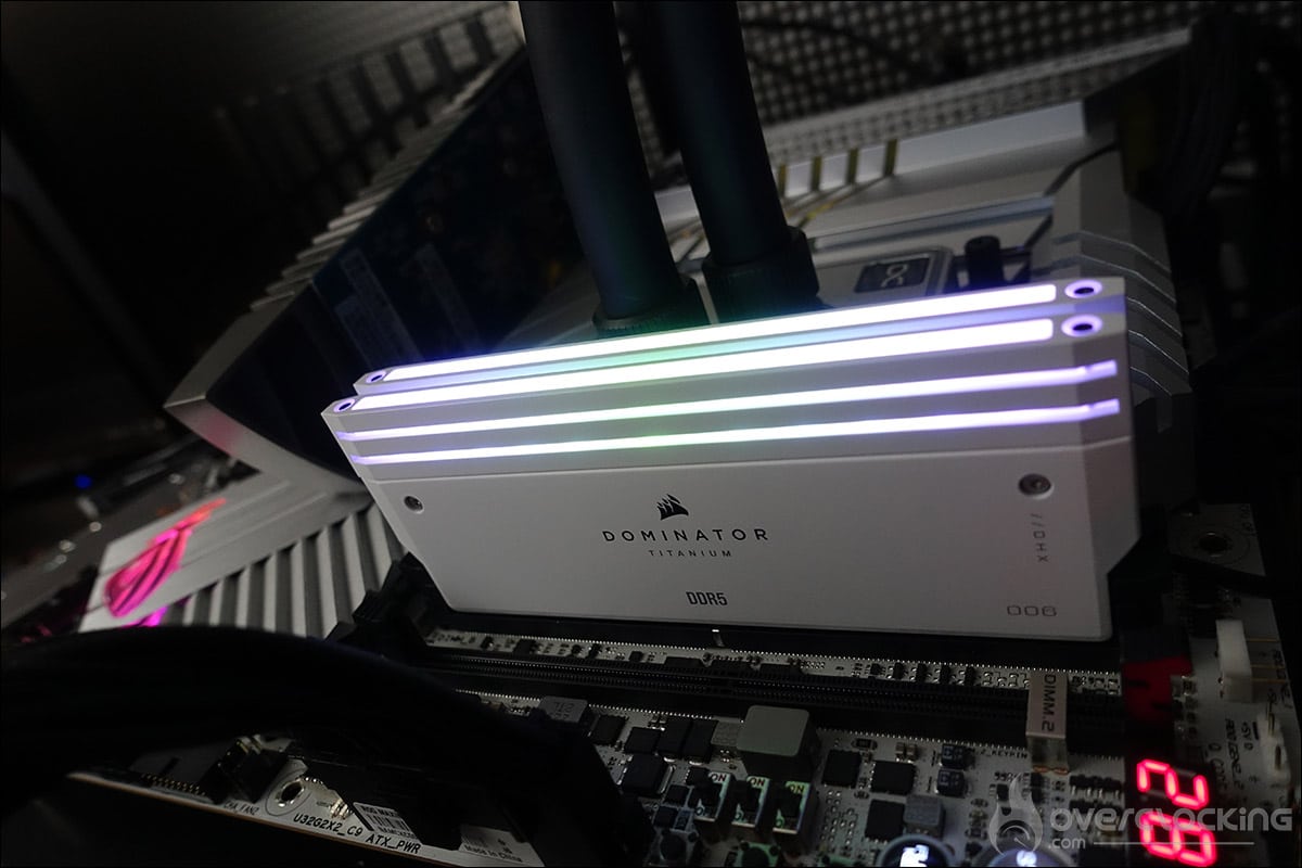 Le kit mémoire Corsair Dominator Titanium 7200 MT/s CL34 DDR5