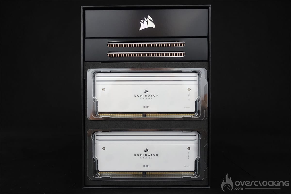 Le kit mémoire Corsair Dominator Titanium 7200 MT/s CL34 DDR5
