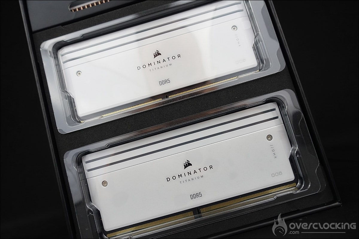 Le kit mémoire Corsair Dominator Titanium 7200 MT/s CL34 DDR5