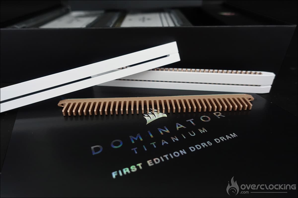 Le kit mémoire Corsair Dominator Titanium 7200 MT/s CL34 DDR5
