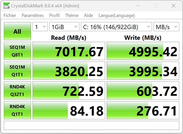 medion erazer major x10 - SSD bench