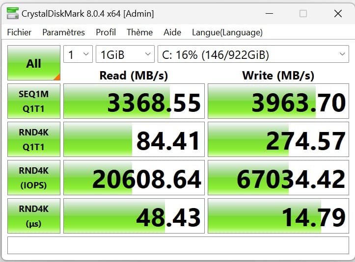 medion erazer major x10 - SSD bench