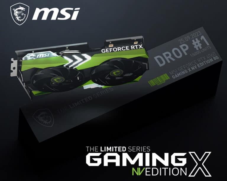 MSI lance la GeForce RTX Gaming X 8G NV Edition