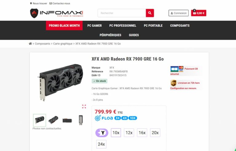 La 7900 GRE en vente au détail en France !