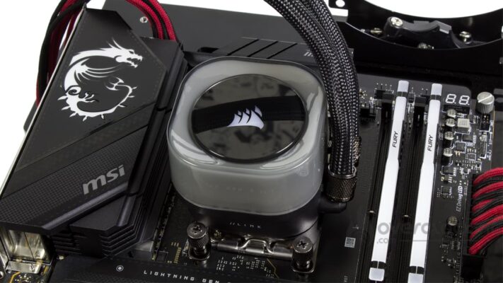 Corsair iCUE Link H170i RGB montage AMD 3