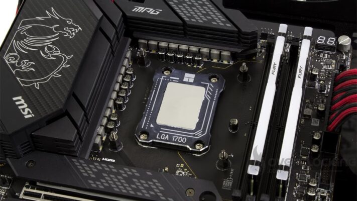 Corsair iCUE Link H170i RGB montage Intel