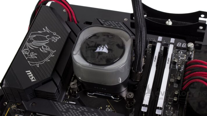 Corsair iCUE Link H170i RGB montage Intel 2