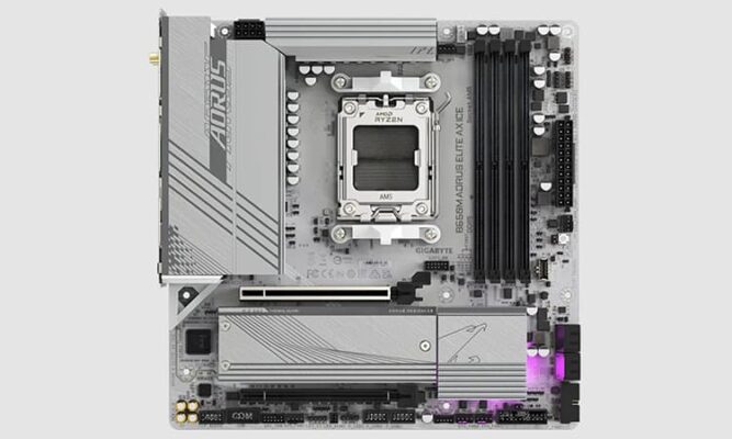 Gigabyte B650M Aorus Elite AX Ice