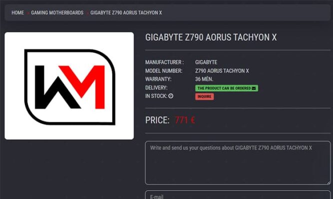 Z790 Tachyon X Webmanija