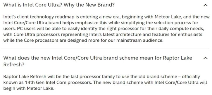 Intel Core i C - Core X - Core Ultra X
