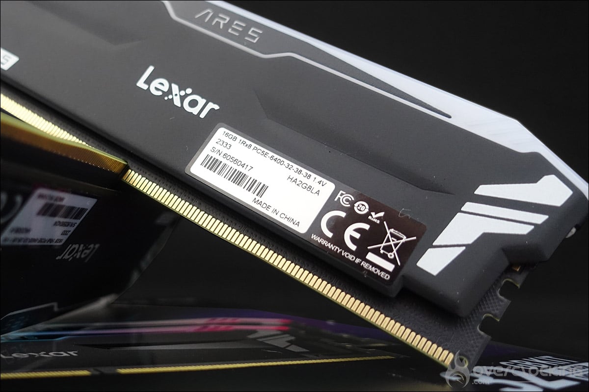 Le kit mémoire DDR5 Mexar ARES 6400 CL32