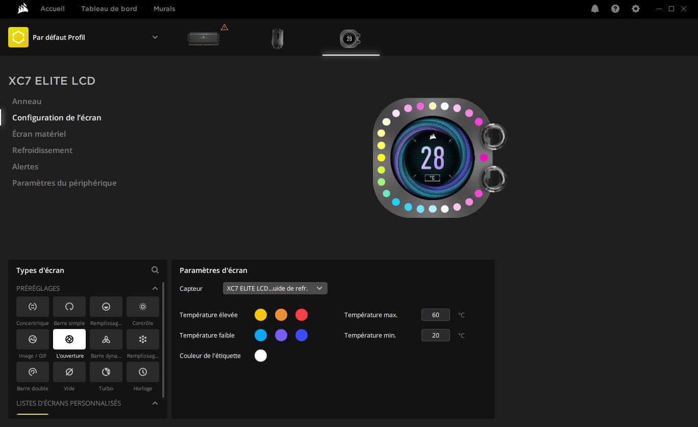 Logiciel iCUE Corsair