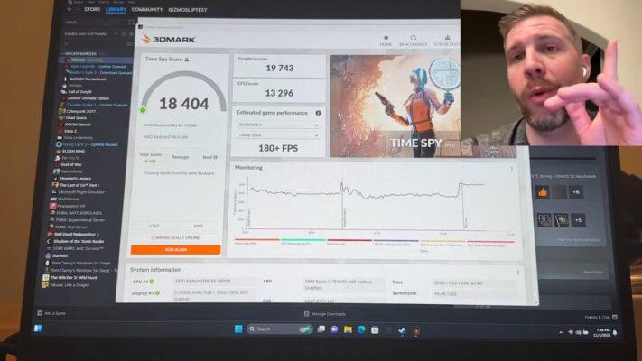 RX 7900M Time Spy