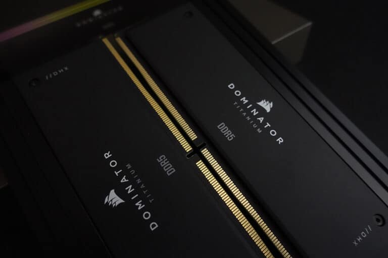 Test : Corsair Dominator Titanium 7600 MT/s CL36 DDR5