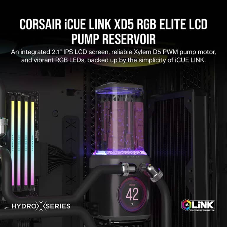 Corsair élargit son offre Hydro X avec des composants iCUE Link