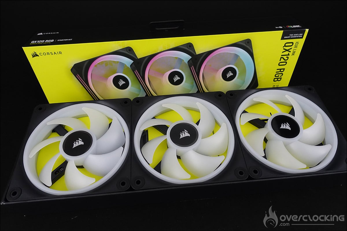 Les ventilateurs Corsair QX120 RGB iCUE Link
