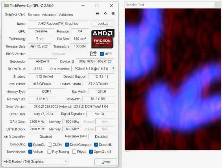 GPU-Z passe en version 2.56.0 !