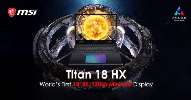 MSI Titan 18 HX Gaming Laptop : 18&Prime; & RTX 4090