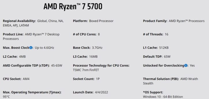 Ryzen 5 5700