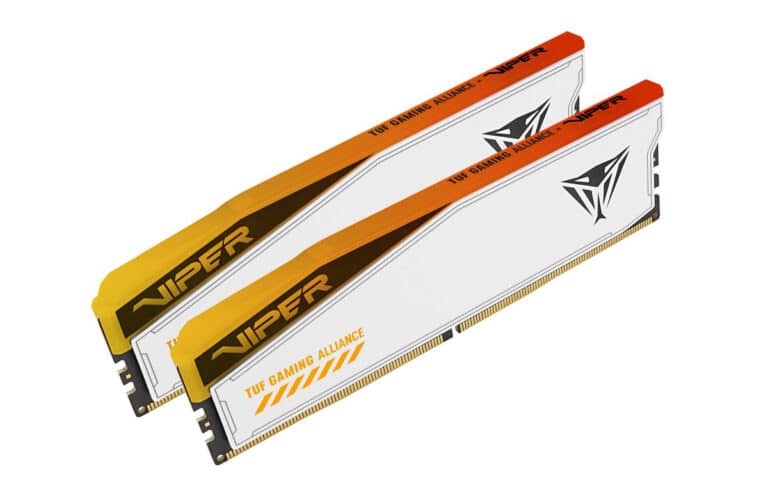 DDR5 Patriot Viper Elite 5 TUF Gaming Alliance RGB en approche