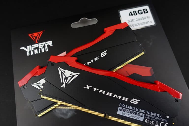 Test : 48 GB Patriot Viper Xtreme 5 8200 MT/s CL38