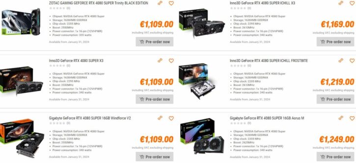 RTX 4080 Super NotebooksBilliger