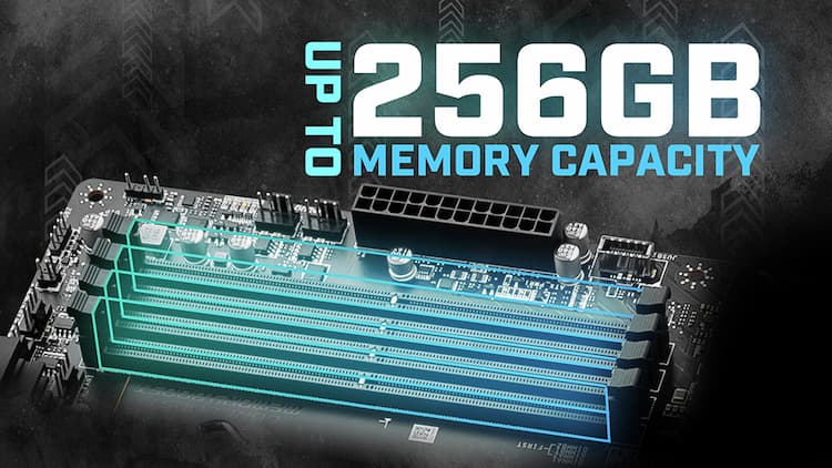 MSI apporte le support de 256 Go de RAM à ses cartes mères LGA-1700