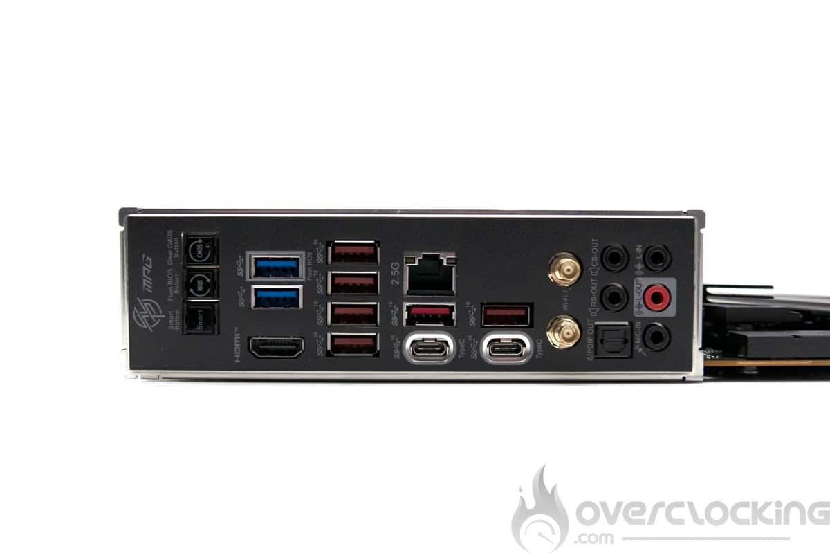 MSI MPG Z790 Carbon Max Wifi - IO shield