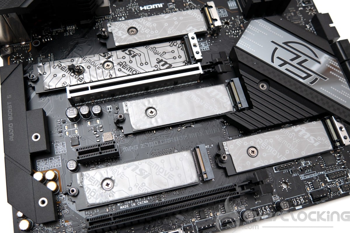 MSI MPG Z790 Carbon Max Wifi - slots M.2