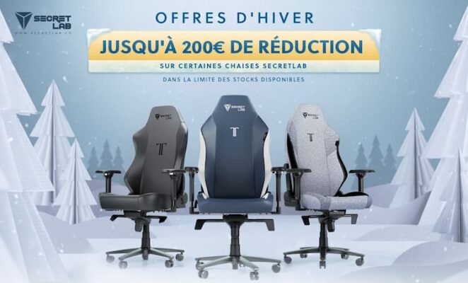 Soldes d'hiver SecretLab
