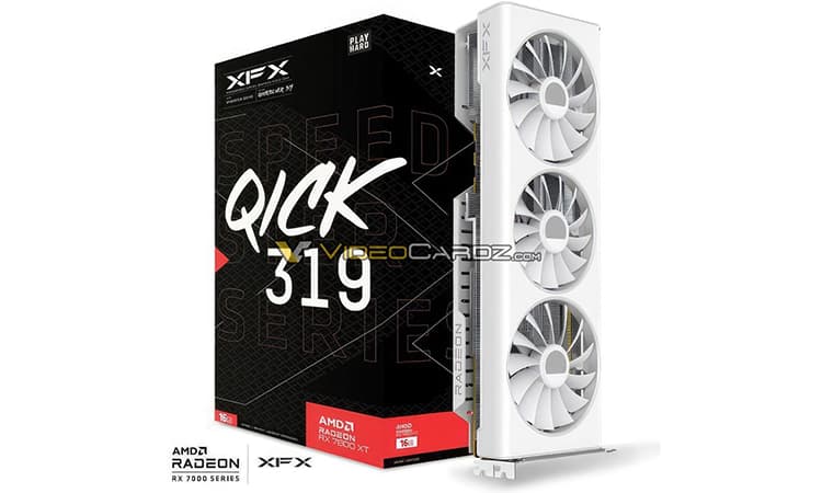 XFX : une RX 7800 XT et une 6750 GRE toute blanche ?