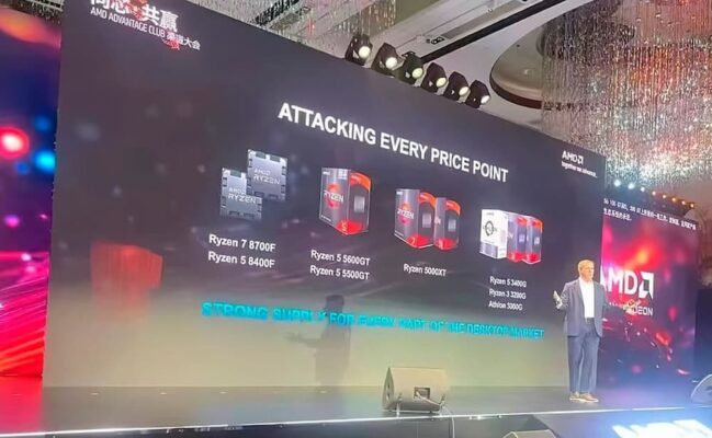 Ryzen 8700F et Ryzen 8400F