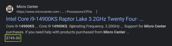 Core i9 14900KS