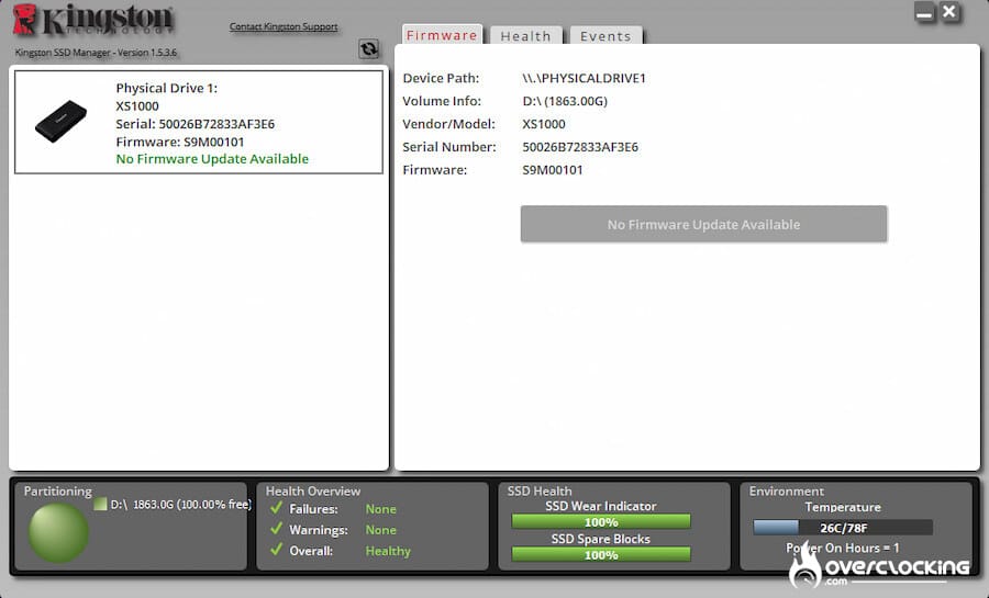 Kingston XS1000 2TB SSD Externe