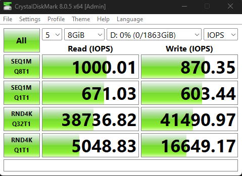 Kingston XS1000 2TB SSD Externe
