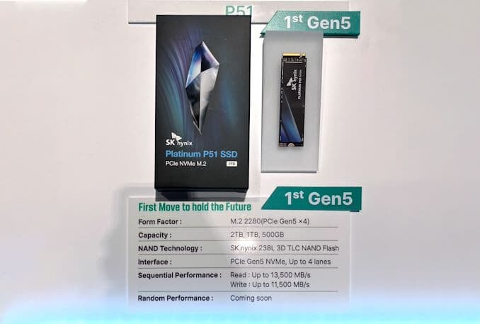 Un SSD Platinum P51 se dévoile chez SK Hynix !