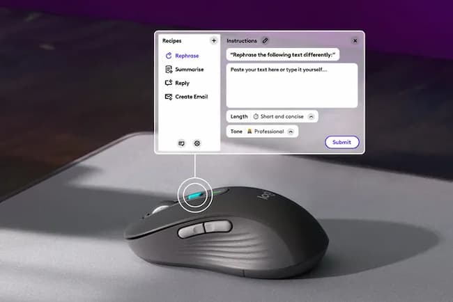 Hype : Logitech veut rajouter un bouton IA sur ses souris