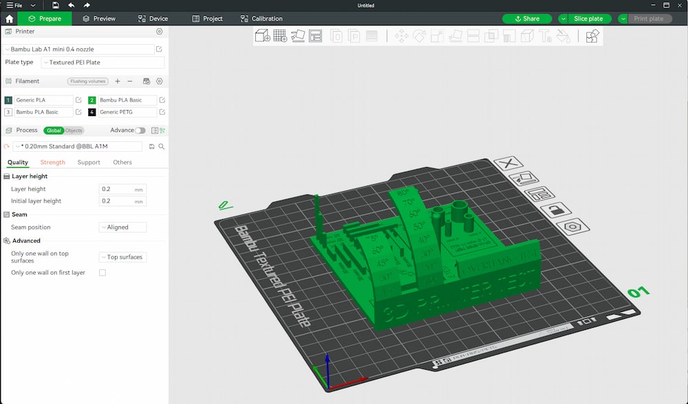 Bambu Lab A1 mini test imprimante 3D