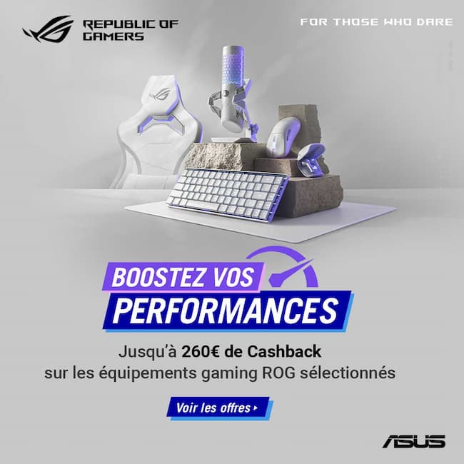 Les meilleurs périphériques Asus pour booster vos performances et gagner du cashback