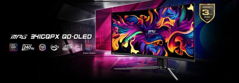 MSI annonce des écrans MPG 341CQPX et MAG 271QPX QD-OLED