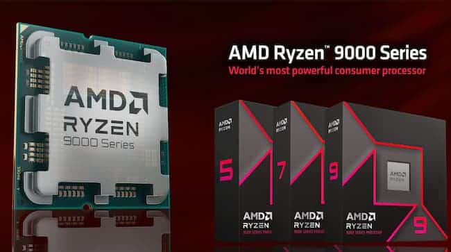 Ryzen 7 9700X et 5 9600X, 105W de TDP = 13% de perfs en plus !