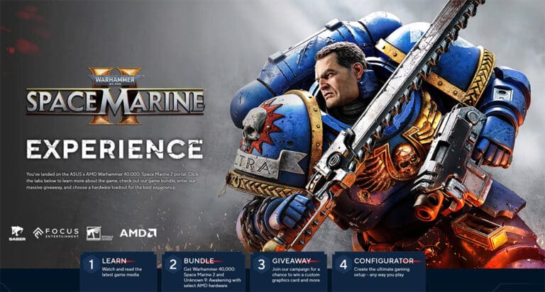 Warhammer 40K : Space Marine 2 avec AMD et ASUS