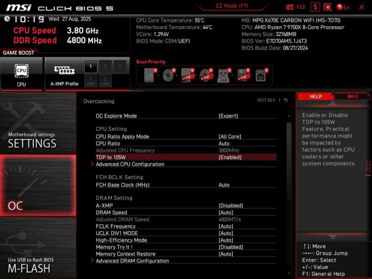 AMD prend en garantie les profils 105W de TDP de ses CPU