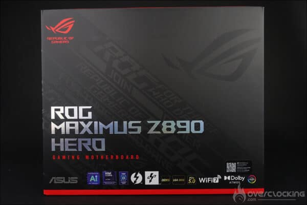 La carte mère ROG Maximus Z890 HERO du bundle presse ROG