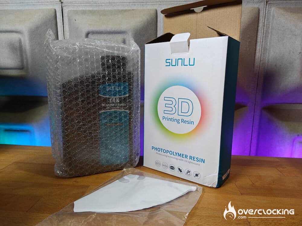 Sunlu Resine 14k Standard test