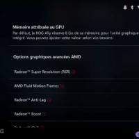 Logiciel Armoury crate de la ROG Ally X