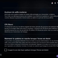 Logiciel Armoury crate de la ROG Ally X