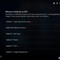 Logiciel Armoury crate de la ROG Ally X
