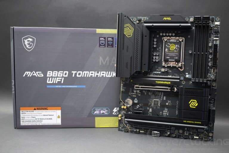 MSI MAG B860 Tomahawk Wifi - photo avec boite